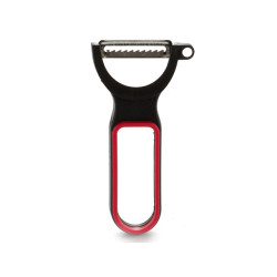 SET 3 PELADORES PLASTICO NEGRO ROJO