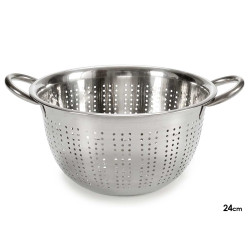 COLADOR ACERO 24CM DIAM CON ASAS