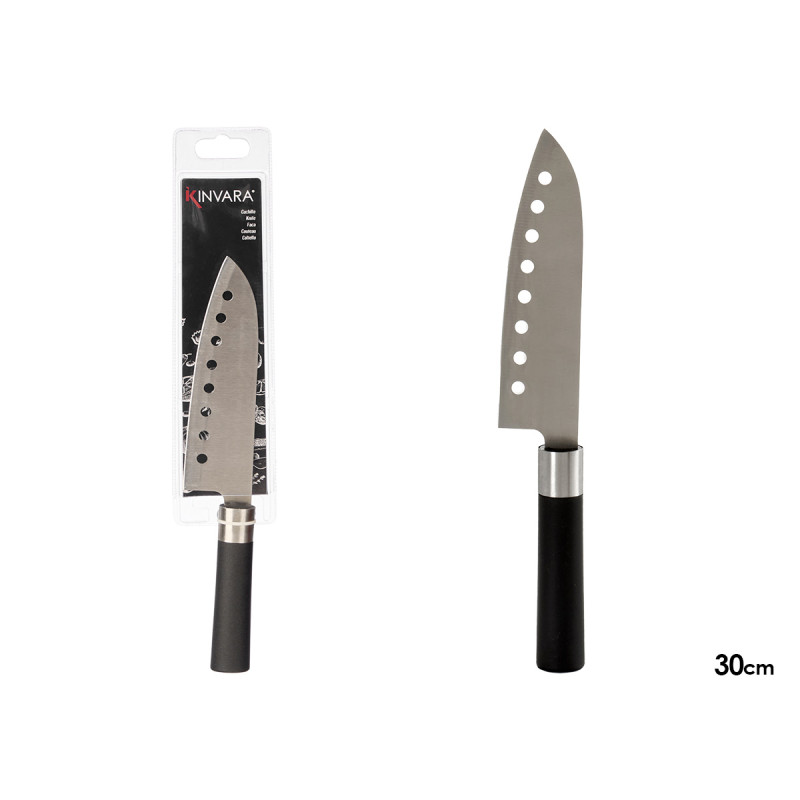 COLTELLO BUCHI ACCIAIO MANICO NERO