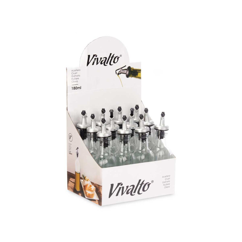 OLIERA IN VETRO CON TAPPO DOSATORE 180 ML