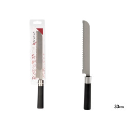 CUCHILLO SIERRA ACERO MANGO NEGRO