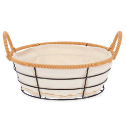 PANIER POIGNÉES METAL RONDE