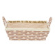 BASKET BRAIDED HANDLES RECTANGULAR