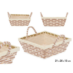 BASKET BRAIDED HANDLES SQUARED