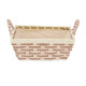 BASKET BRAIDED HANDLES SQUARED