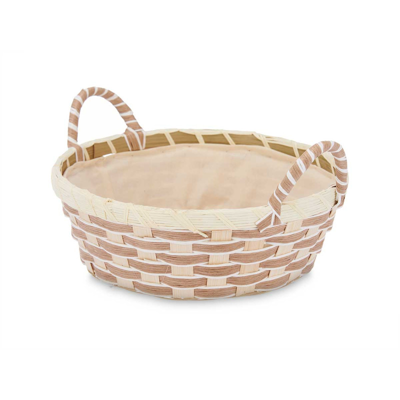PANIER POIGNÉES TRESSÉ ROND