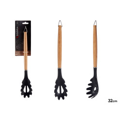 CUILLER SPAGHETTIS NYLON MANCHE BOIS HETRE 32CM