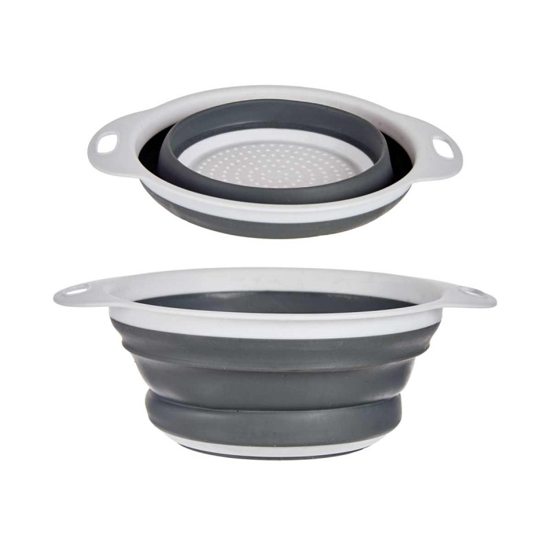 PASSOIRE ROND BLANCHE E GRIS 20CM