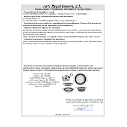 PASSOIRE ROND BLANCHE E GRIS 20CM