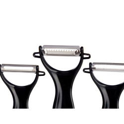 SET 3 PELADORES NEGROS COCINA