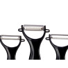 SET 3 BLACK KITCHEN PEELERS