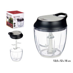 TRITURADOR MANUAL TAPA ACERO 5 CUCHILLAS