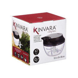 TRITURATORE MANUALE COPERCHIO IN ACCIAIO 3 LAME