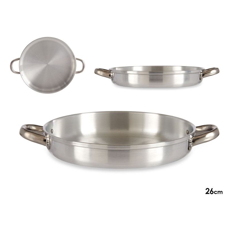 FRIGIDEIRA ALUMINIO COM PEGAS 26CM