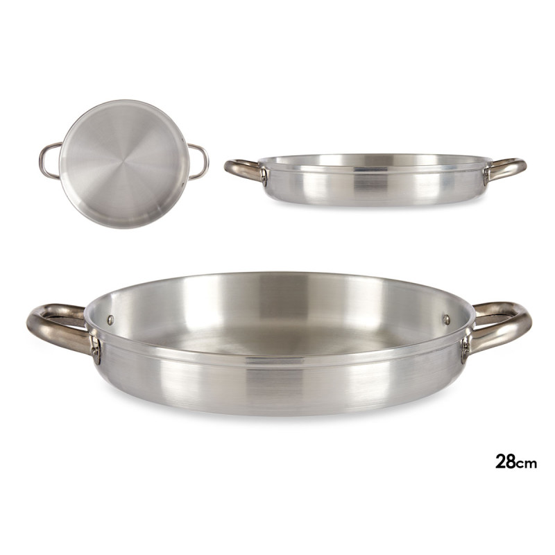 28CM ALUMINIUM FRYING PAN WITH HANDLES