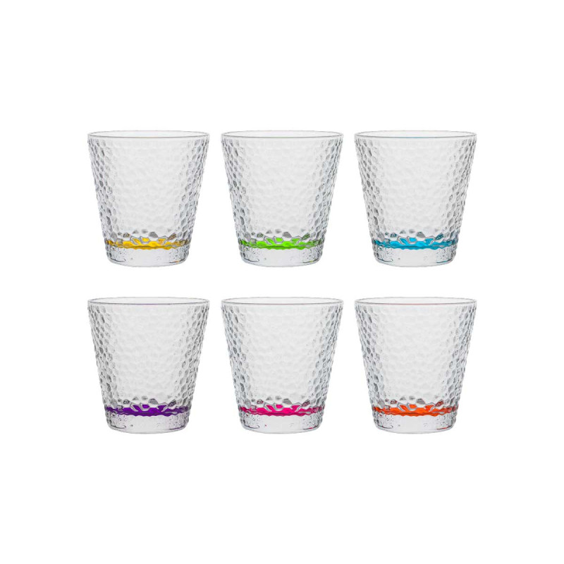 COPO VIDRO LAGRIMA 310ML TRANSPARENTE C COR