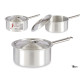 CASSEROLE ALUMINIUM AVEC COUVERCLE 18CM
