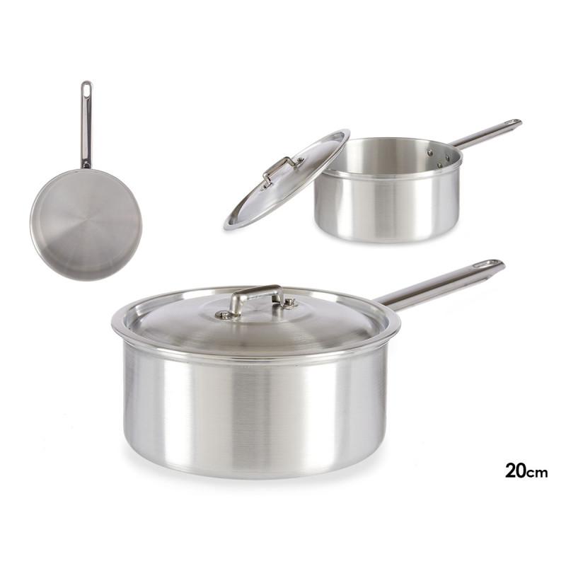 PENTOLA ALLUMINIO CON COPERCHIO 20CM