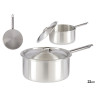 CASSEROLE ALUMINIUM AVEC COUVERCLE 22CM