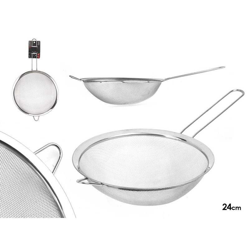 COLADOR ACERO SOPORTE 24CM