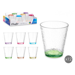 BICCHIERE VETRO LACRIMA TRASP COLOR 375 ML