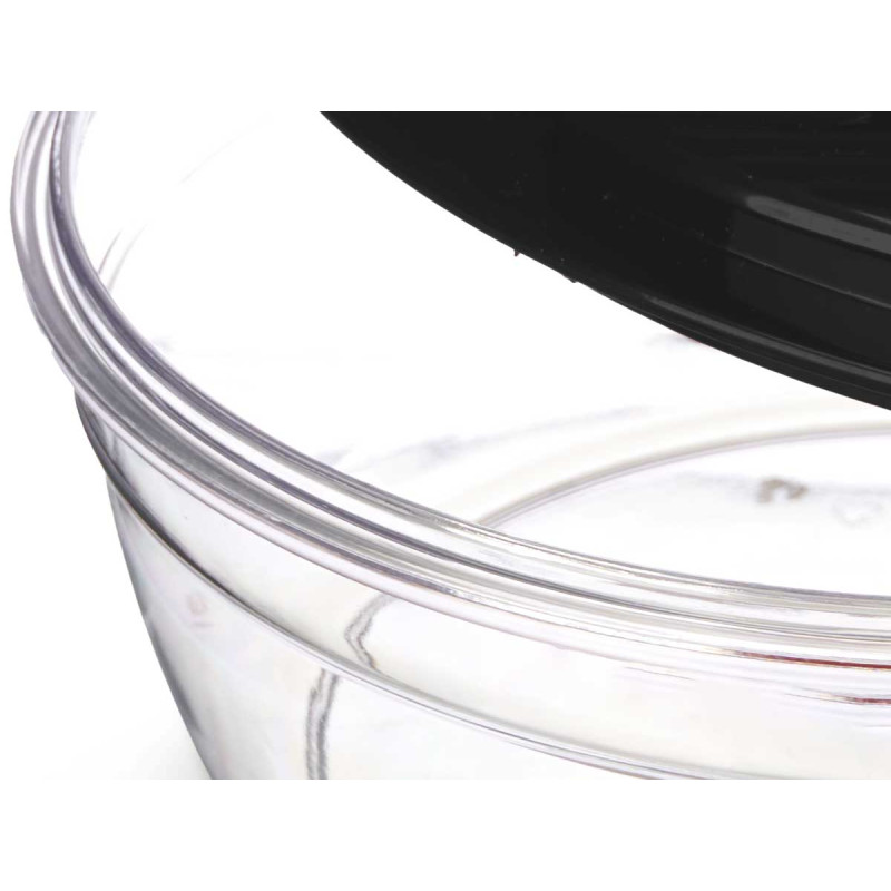 RALADOR REDONDO PRETO COM DEPOSITO