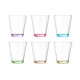 BICCHIERE VETRO LACRIMA TRASP COLOR 375 ML