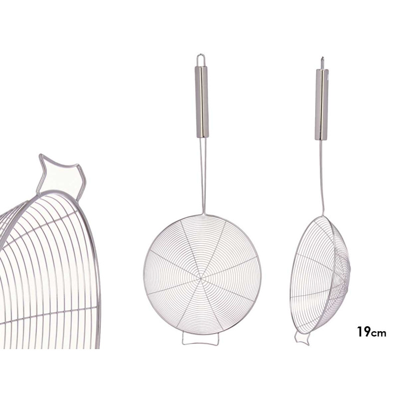 PALA ESCURRIDOR ACERO 19CM SOPORTE