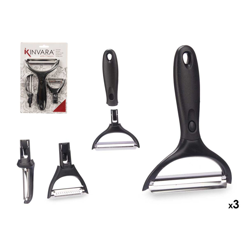 SET 3 KITCHEN PEELERS