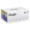 TAZZA VETRO COLAZIONE COLORE 310 ML CON MANICO