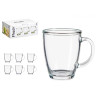 CANECA VIDRO 370ML C PEGA