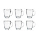 GLASS MUG BREAKFAST 370ML WITH HANDLE