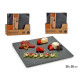 SLATE SNACK TRAY SQUARE 30X30CM
