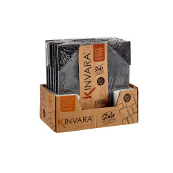 SLATE SNACK TRAY SQUARE 20X20CM