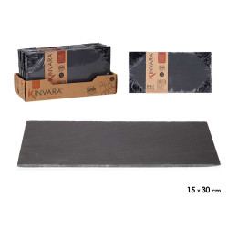 SLATE SNACK TRAY RECTAN 15X30CM