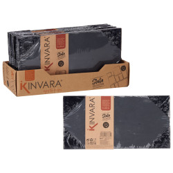 SLATE SNACK TRAY RECTAN 15X30CM