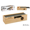 CAJA MADERA FIAMBRES PIZARRA Y CUCHILLO