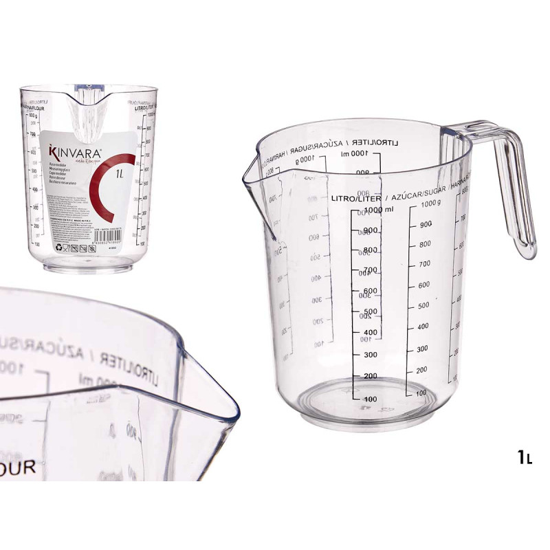 CARAFFA MISURATRICE TRASP 1L