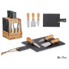 TABLE FROMAGES ARDOISE AVEC 3 COUTEAUX 