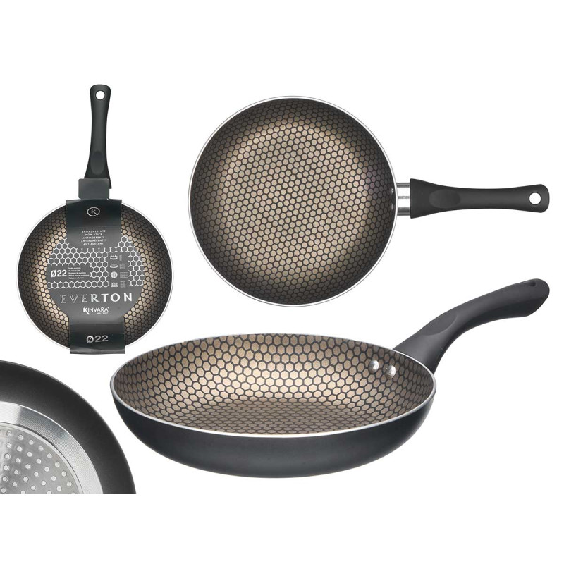 NON-STICK INDUCTION FRYING HONEYCOMB PANEL 22 CM