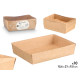 SET 10 BIG KRAFT SERVICE TRAYS