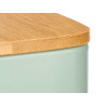 SQARE KITCHEN JAR BAMBOO LID CAPSULES HOLDER MINT
