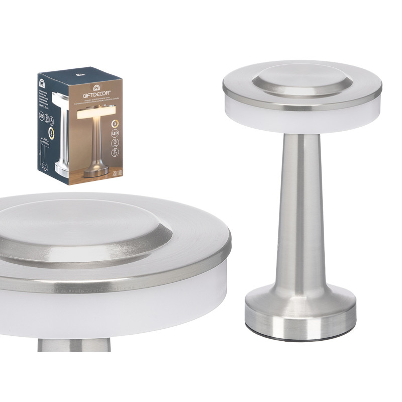 LAMPARA SPACE SOBREMESA TOQUE GRIS