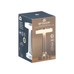 GRAY TOUCH TABLE LAMP