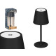 LAMPADA DA TAVOLO MIDNIGHT LED METALLO USB NERO
