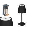 LAMPE TABLE LED METAL USB NOIR
