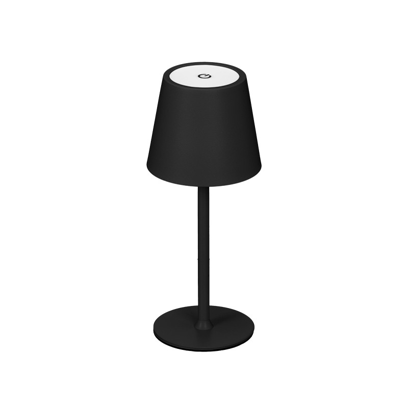 LAMPARA METAL LED SOBREMESA USB NEGRO