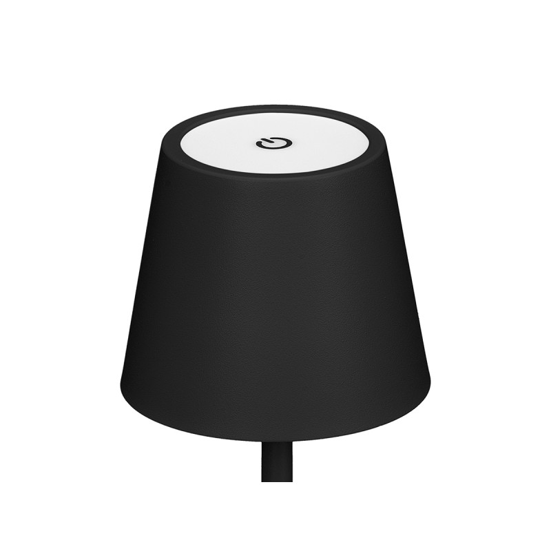 LAMPE TABLE LED MÉTAL USB NOIRE MIDNIGHT