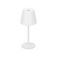 LAMPARA METAL LED SOBREMESA USB BLANCO