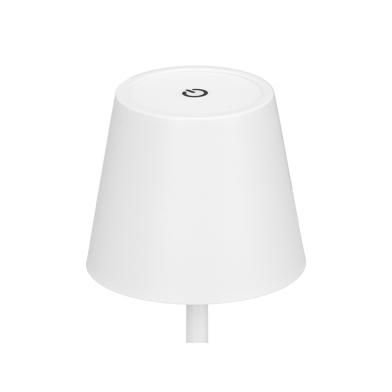 LED METAL TABLE LAMP USB WHITE